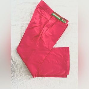 Birdie Women's Golf Pants Capri Fuchsia Pink Pants Adjustable Waist Size 4